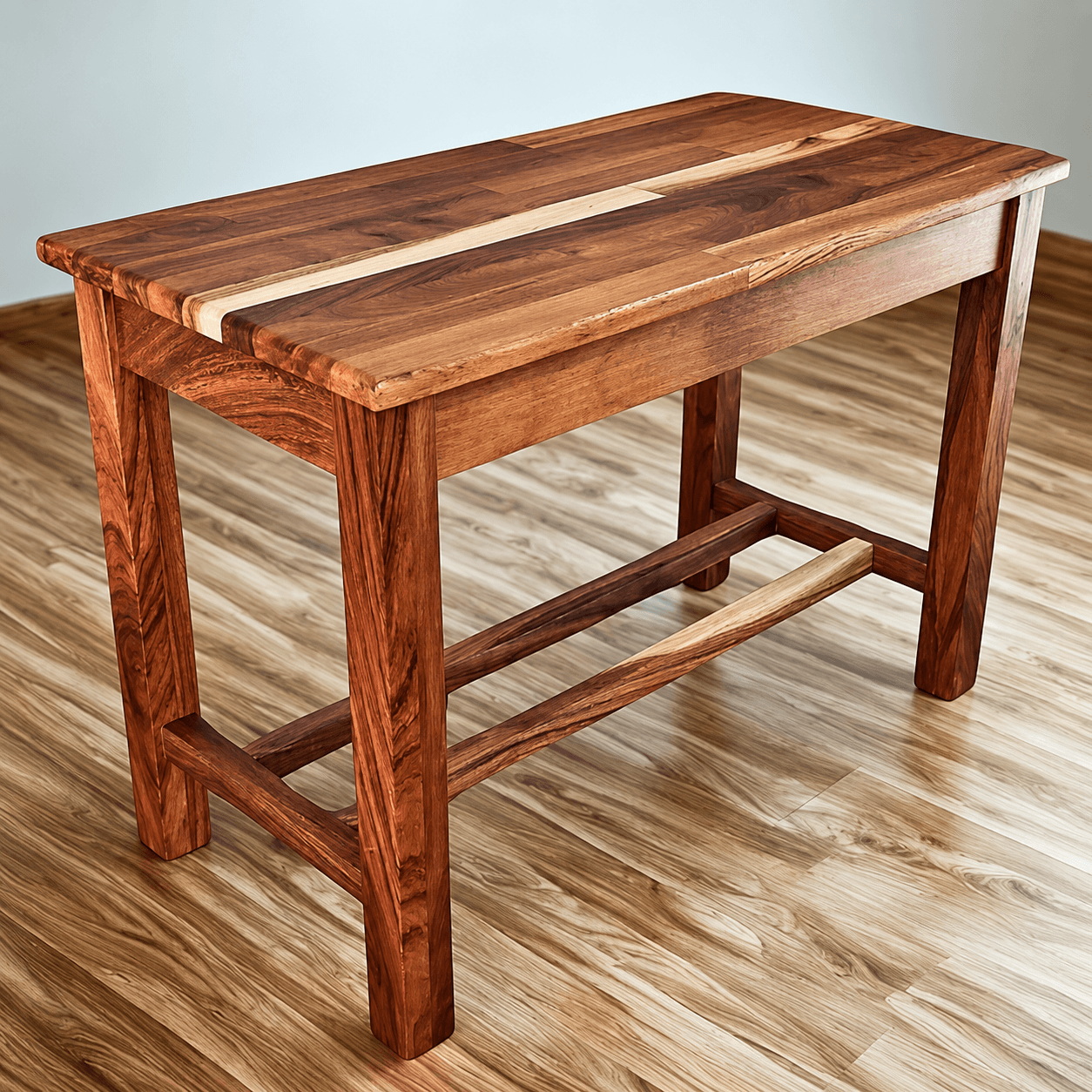 Custom solid wood dining table built in Bucerías