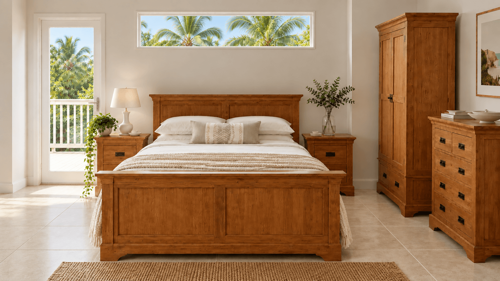 Custom bedroom furniture and woodwork