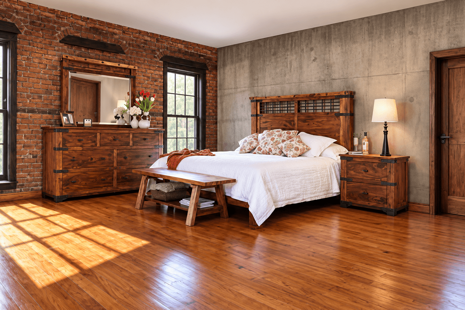 Bedroom furniture crafted by Stoker Crafts